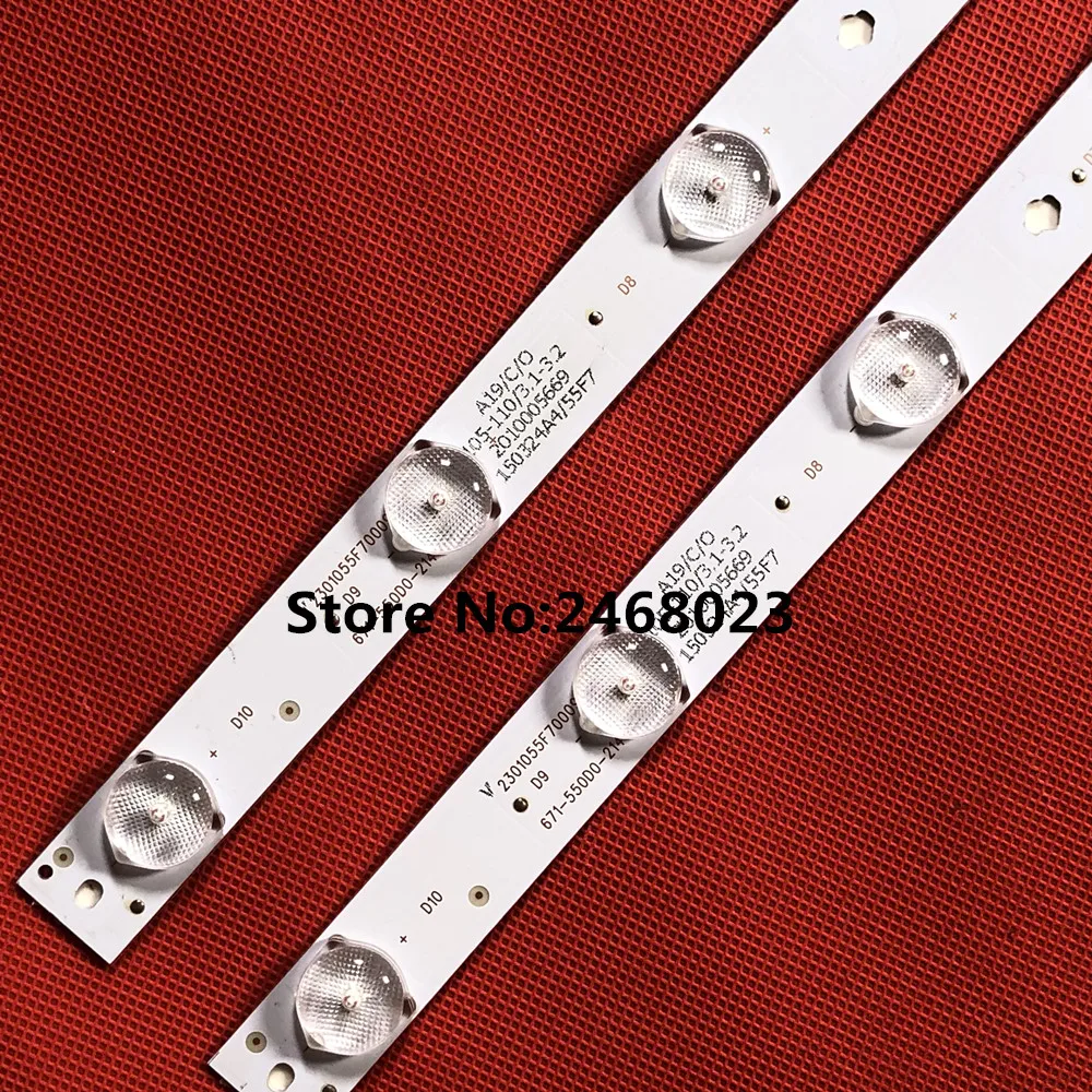 12 светодиодных лент для подсветки 55CE5129H1 HK55D10-ZC14A-03 303HK550037 3V | Освещение