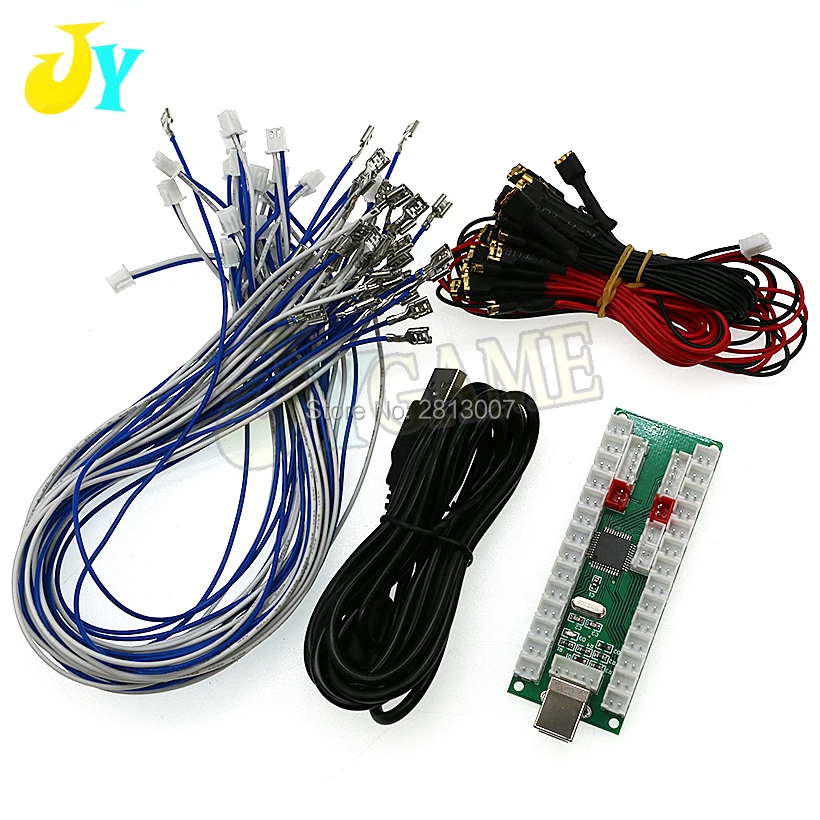 DIY 2 игрока USB к Jamma аркадный контроллер/Поддержка PS3 PC Raspberry Pi Нулевая задержка