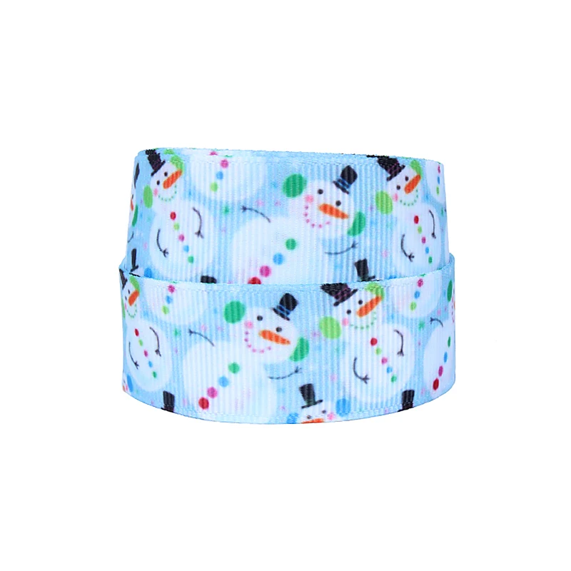 

FLRA Ribbon Snowman printed cheer bow ribbons, 50 yards per lot