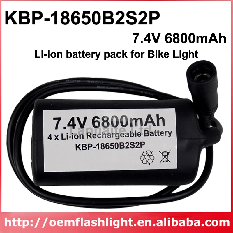 Высокое качество KBP-18650B2S2P 7,4 V 6800mAh 4 x NCR18650B литий-ионная аккумуляторная батарея 18650