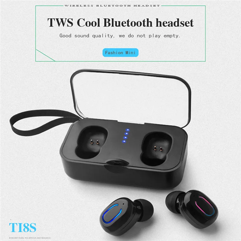 Teamyo TI8S Bluetooth 5 0 гарнитура беспроводные наушники TWS мини Erabuds спортивные