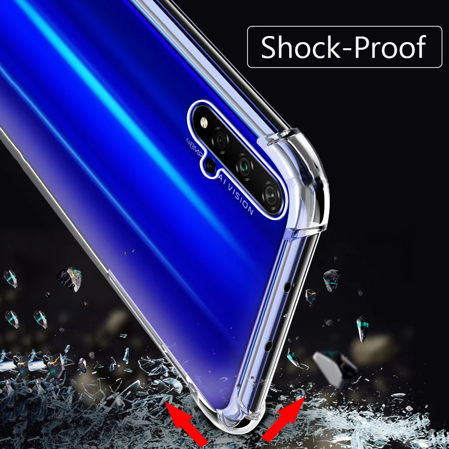 KEYSION противоударный чехол для Huawei Honor 20 Pro защита подушка безопасности мягкий ТПУ