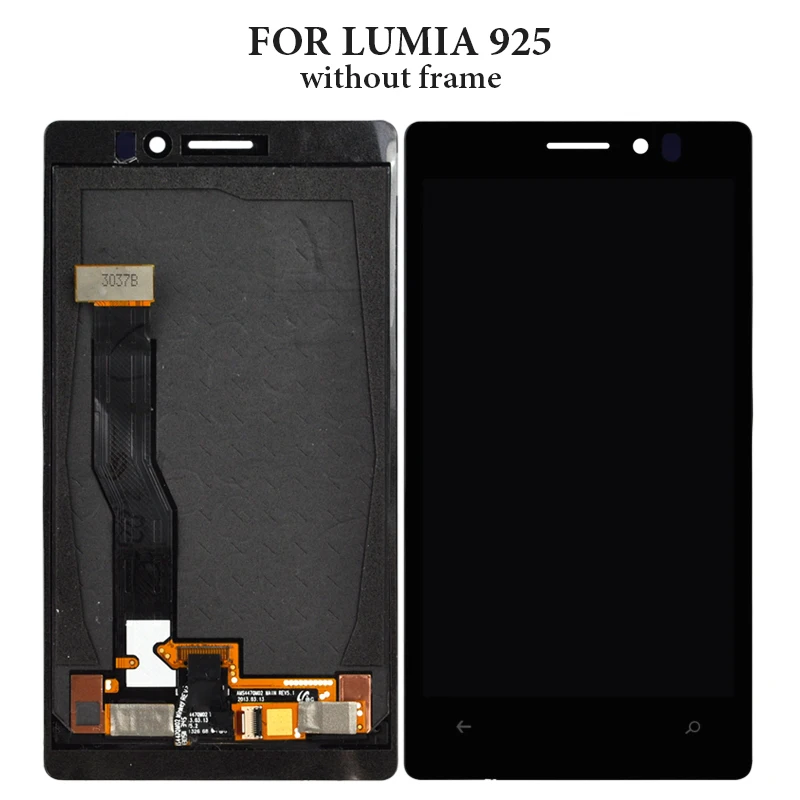 Сенсорный ЖК-экран для Nokia Lumia 4 5 N925 925 RM-893 дюйма с рамкой |