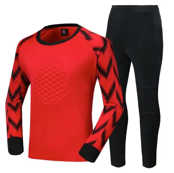 

Новинка, детский, мужской, футбольный, Goalkeeper набор, Survete, мужской, t, футбольный Трикотажный костюм, губка, защита, Футбольная, Goalkeeper, тренирово...