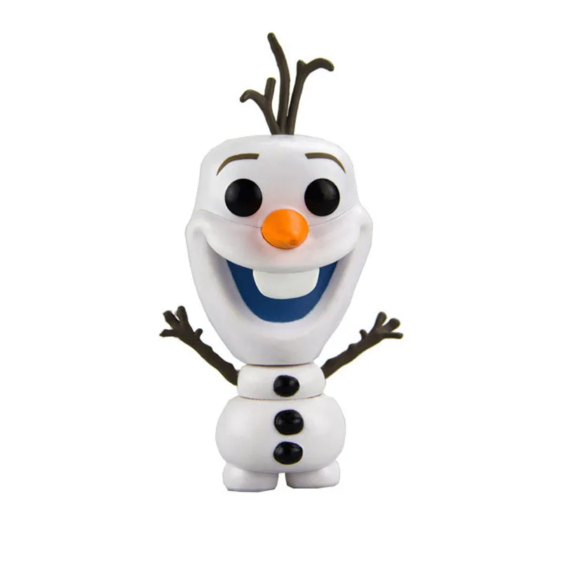 Черный FUNKO поп Дисней мультфильм фильм Замороженные Олаф#79 ПВХ Фигурки brinquedos Коллекция Модель игрушки для детей подарок на день рождения - Цвет: Черный