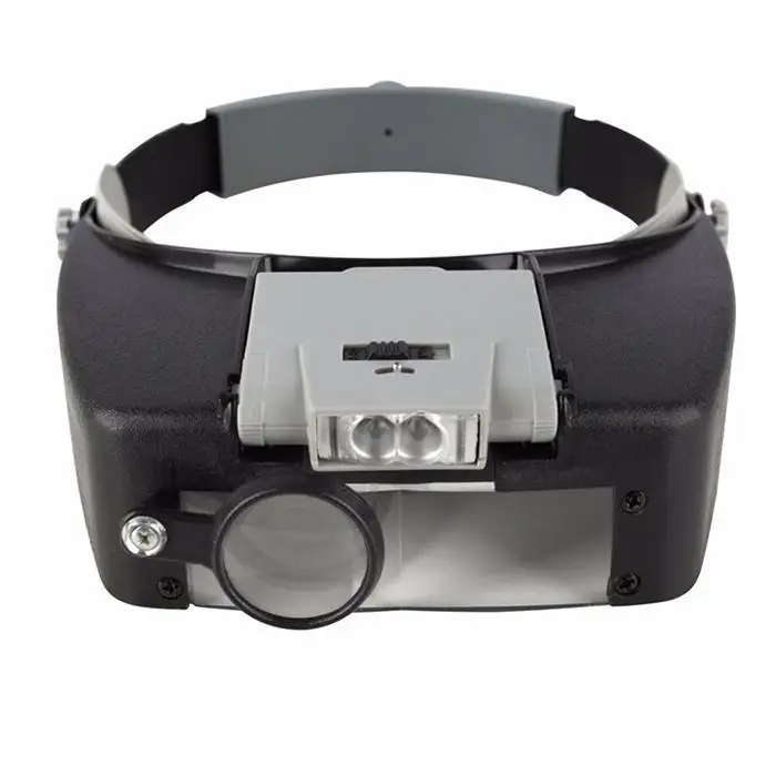 1.5x 3x 8.5x 10x Adjustable 4 Lens Loupe LED Light Headband Magnifying Glass Magnifier Tool With | Инструменты