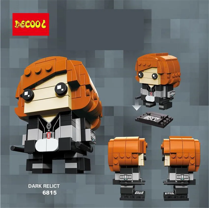 DECOOL 6 шт./лот Dragon Block Dark World Droll Super Hero Thor Bircks строительный блок комплект милый робот кукла для детей