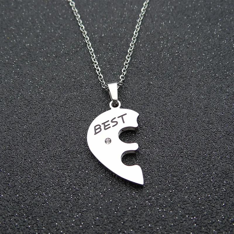 3 шт./компл. ювелирные изделия унисекс ожерелье дружбы с любовным сердцем из