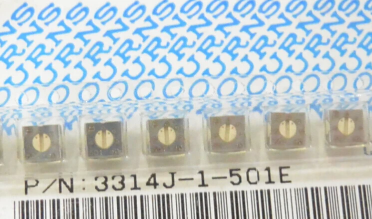 

Оригинальный американский SMD триммерный потенциометр, 5 шт./лот, 3314J-1-501E, сопротивление 500 евро