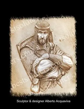 Модель бюста из смолы 1/10 набор модели Crusader Warrior 247D|Наборы для сборки моделей| |