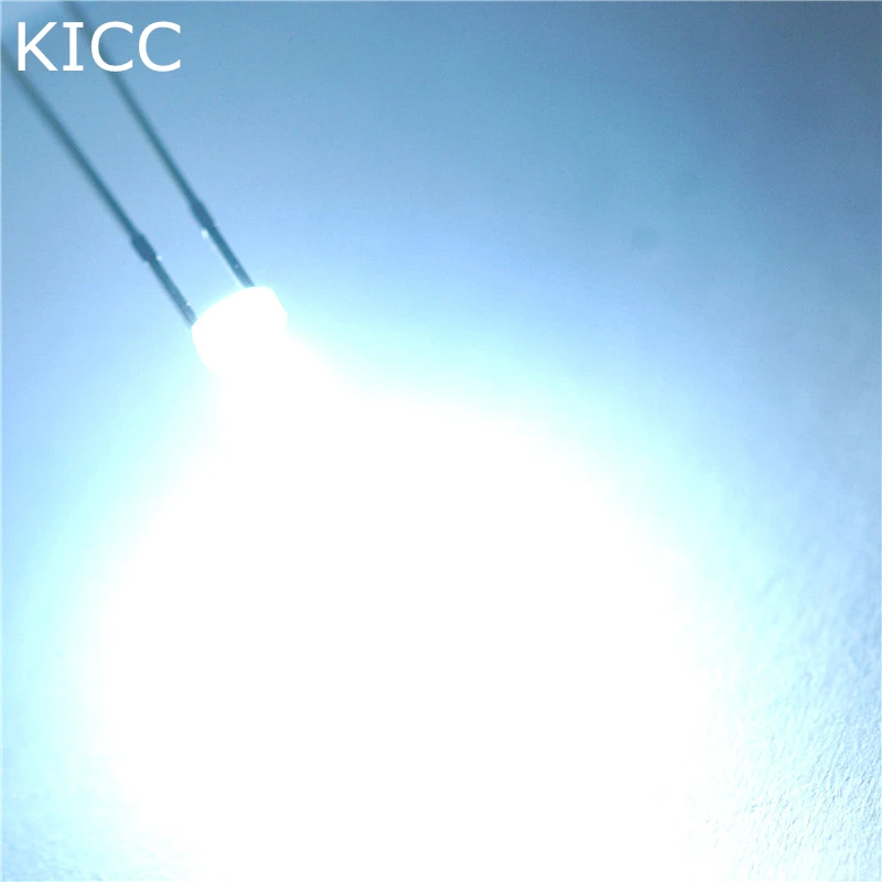 

5MM white LED Mist Light emitting diode (100Pcs)