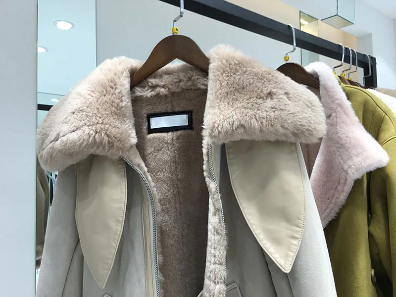 Новый короткий мотоциклетный костюм из меха Haining 2018 женская кожаная блузка норки