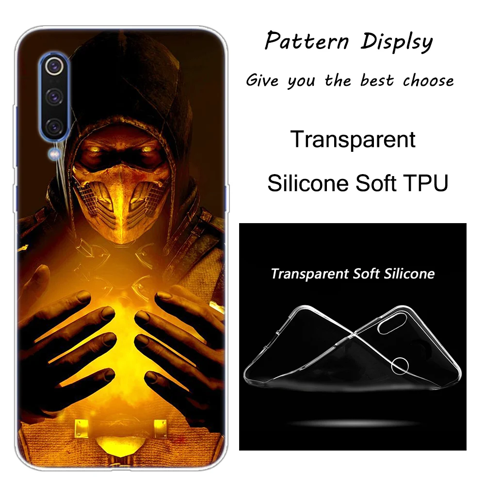 002 Горячая Mortal Kombat силиконовый чехол для Xiaomi Pocophone F1 9T 9 9SE 8 A2 Lite A1 A2 Mix3 Redmi K20 7A Note 4 4X5 6 7 Pro S2 крышка - Цвет: 002