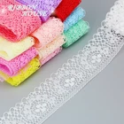 (10 ярдоврулон) 40 мм белая кружевная ткань тонкая лента для украшения любимый подарок упаковочный материал в рулонах