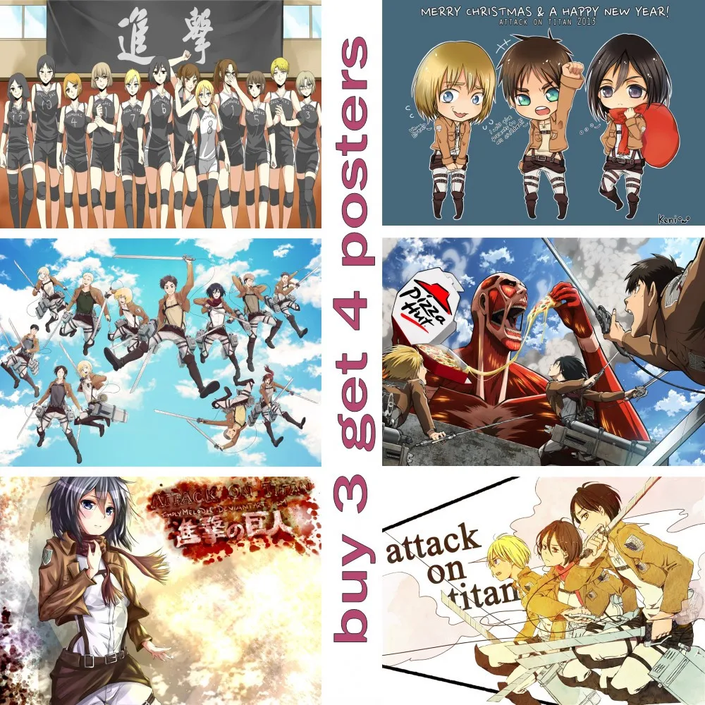 Аниме постеры Токийский отбеливатель атака на Титанов Гуль Fate Zero картины