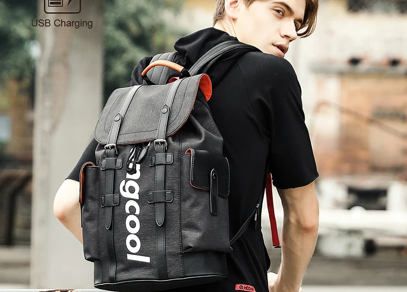 Tangcool, мужской рюкзак, модный, многофункциональный, с usb зарядкой, для мужчин, 16,5 Дюймов, для ноутбука, рюкзаки, для колледжа, студентов, школьная сумка
