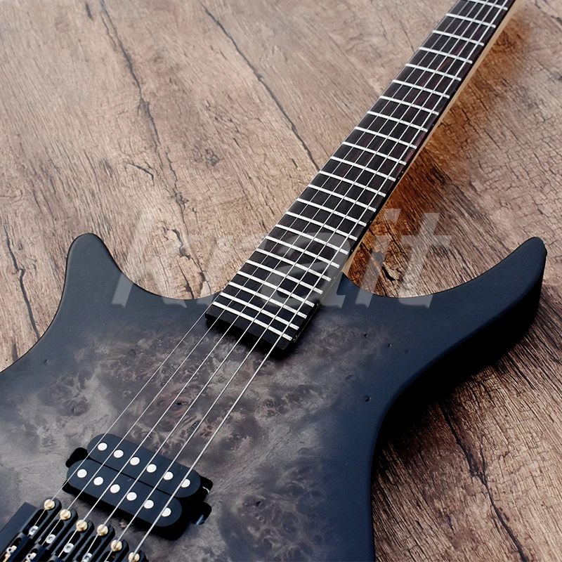 Krait безголовая гитара левой strandberg Безголовый электрогитара ольха дерево Фанн Лада ebony Лада черный аппаратные средства