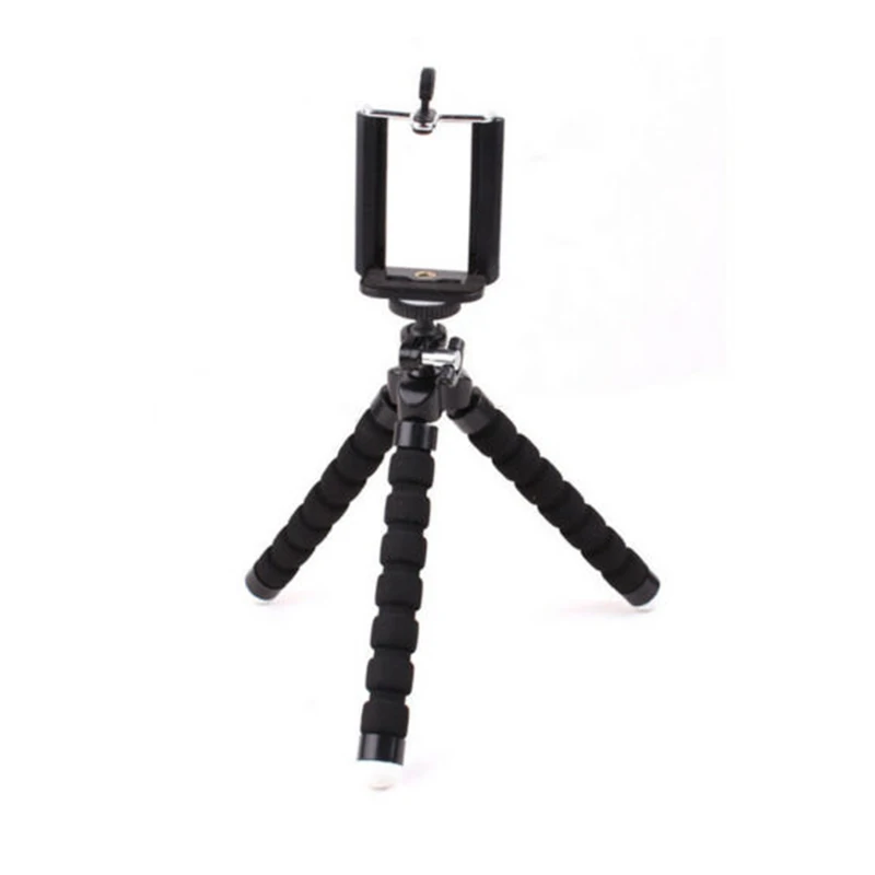 black Универсальный мини-штатив Rovtop Octopus, Гибкий штатив для смартфона Dslr и камеры, настольный держатель для телефона - Цвет: black