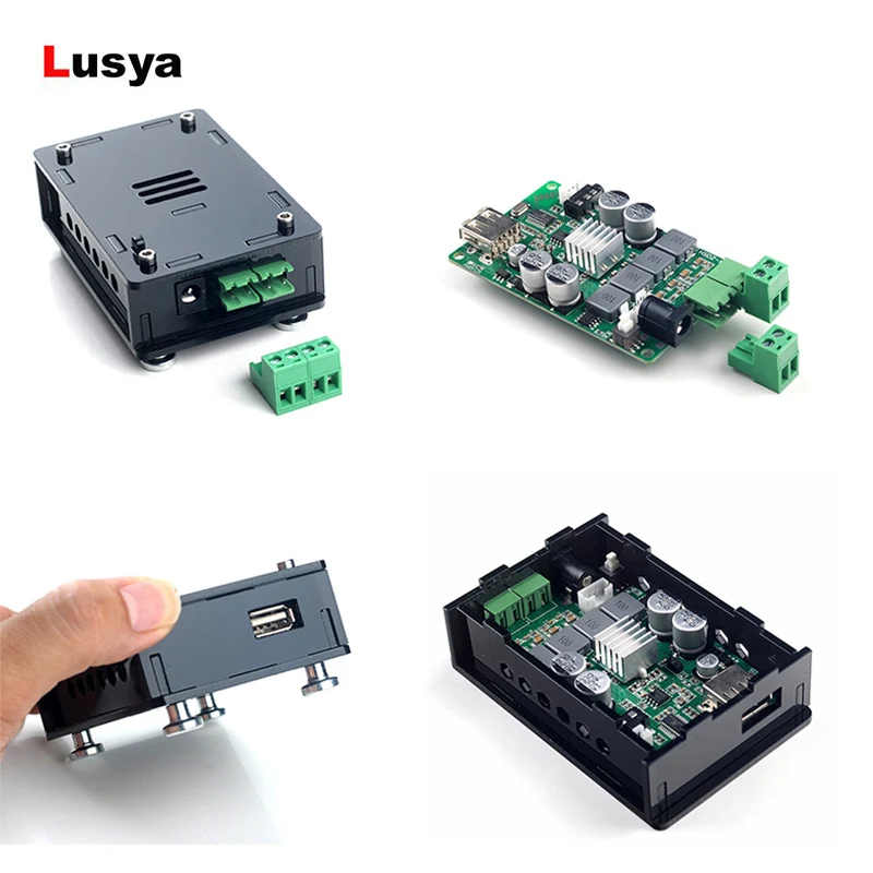 100 Вт TPA3116 4 2 Bluetooth усилитель плата двухканальный мощности акриловая коробка