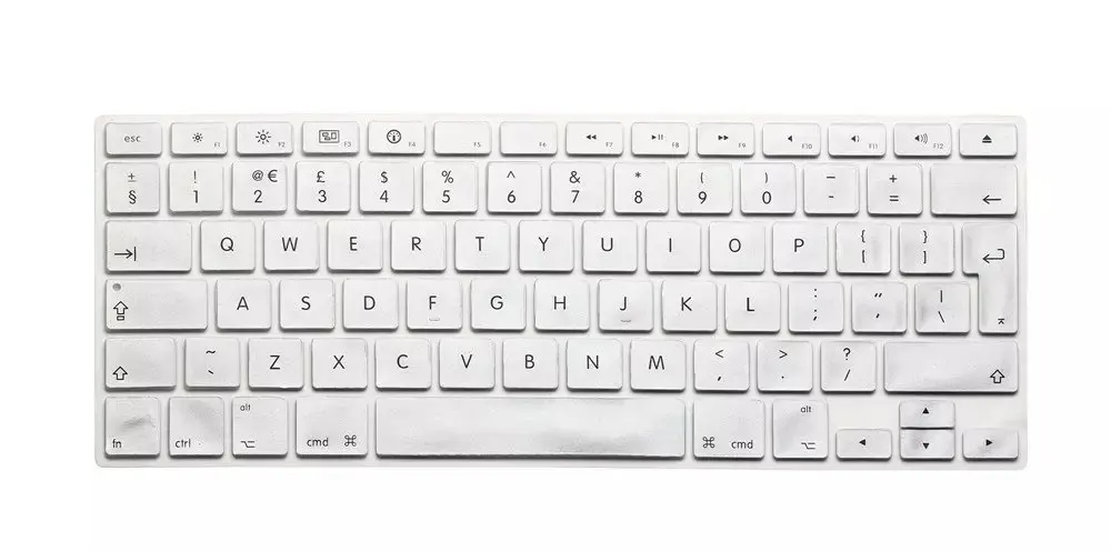 Silver Евро ЕС английская компьютерная клавиатура чехол Для iMac силиконовый ноутбук протектор для Macbook Air Pro retina 13 15 - Цвет: Silver