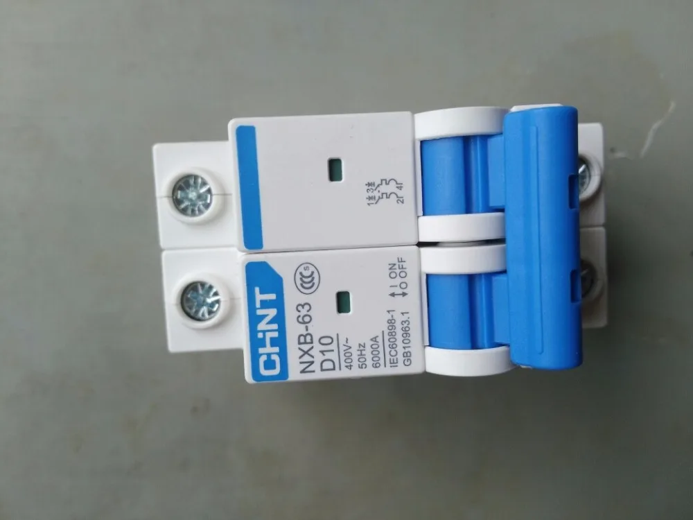 Автоматические выключатели типа D NXB-63 1P 6A 10A 16A 20A 25A 32A 40A 50A 63A 80A 100A 125A миниатюрный автоматический выключатель MCB
