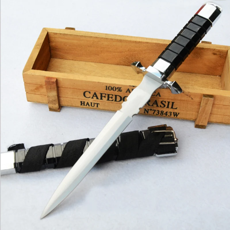 Меч самообороны Темный убийца из нержавеющей стали средневековый короткий меч 11