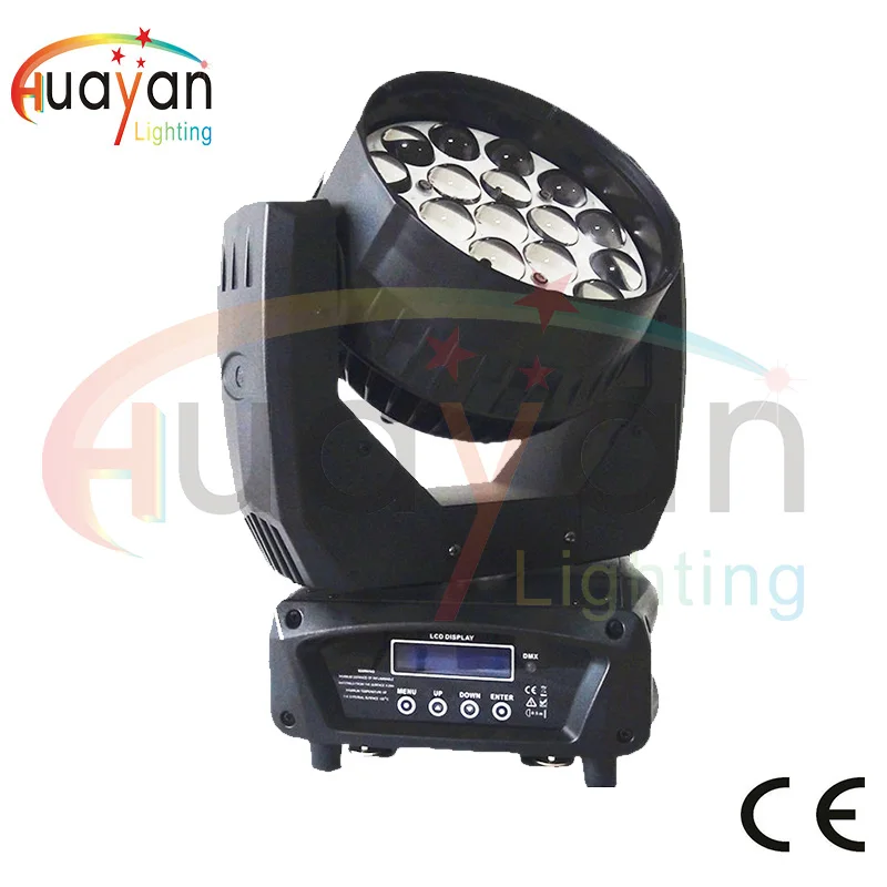 Led 19*12W RGBW 4 цвета в 1 LED s Zoom Beam сценический светильник с подвижной головкой Wash Disco Light