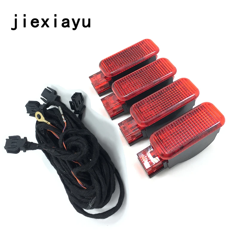 1 комплект OEM красная галогенная лампа Footwell для Golf 6 Jetta MK5 MK6 Tiguan Passat B6 B7 8KD 947 411|footwell