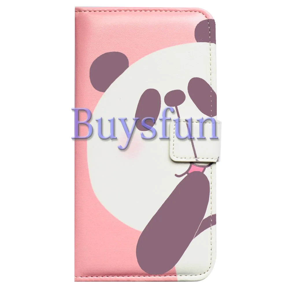 Bcov Pink Cute Panda Leather Wallet Cover Case For Samsung Galaxy Note 5 103022378 |