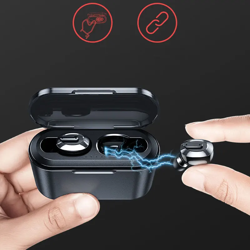 

Спортивные Беспроводные Bluetooth Мини HiFi Handsfree Phone наушники игровая гарнитура Беспроводные наушники с зарядной коробкой для Iphone Xiaomi