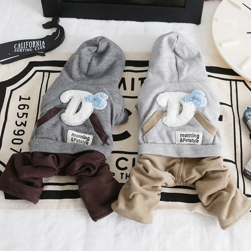 

Letters Pet Dog Clothes Winter Warm Dog Bathrobe Jumpsuits Dog Pajamas Thick Coats Clothing For Dogs Cat Yorkie Maltese Chiwawa
