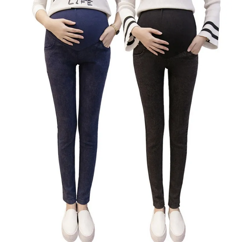 Одежда для беременных брюки джинсы летние тонкие Стрейчевые Брюки Леггинсы