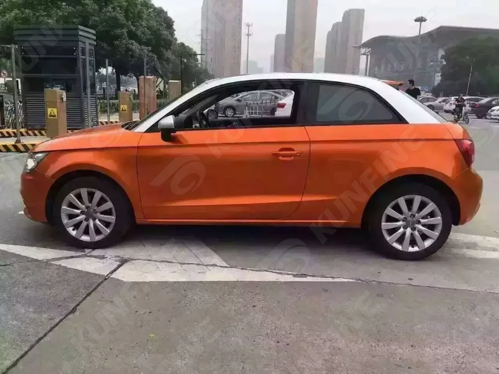 Стайлинг автомобиля обертка Аврора оранжевая Автомобильная виниловая пленка