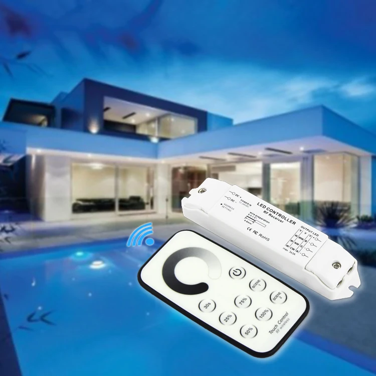 T1 + R3 DC12V 24V одноцветный светодиодный сенсорный диммер мини RF пульт дистанционного