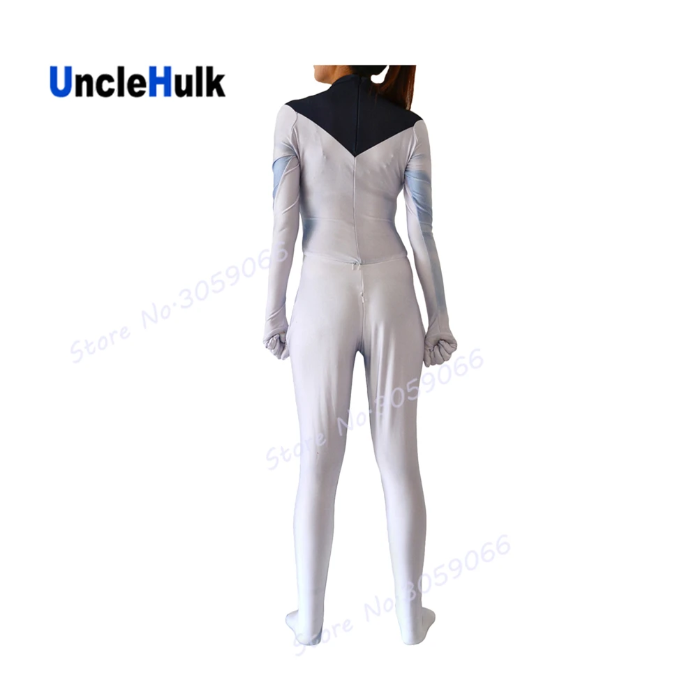 Джинсовый комбидресс для косплея Zentai из Феникса серого и белого цвета | UncleHulk|jean