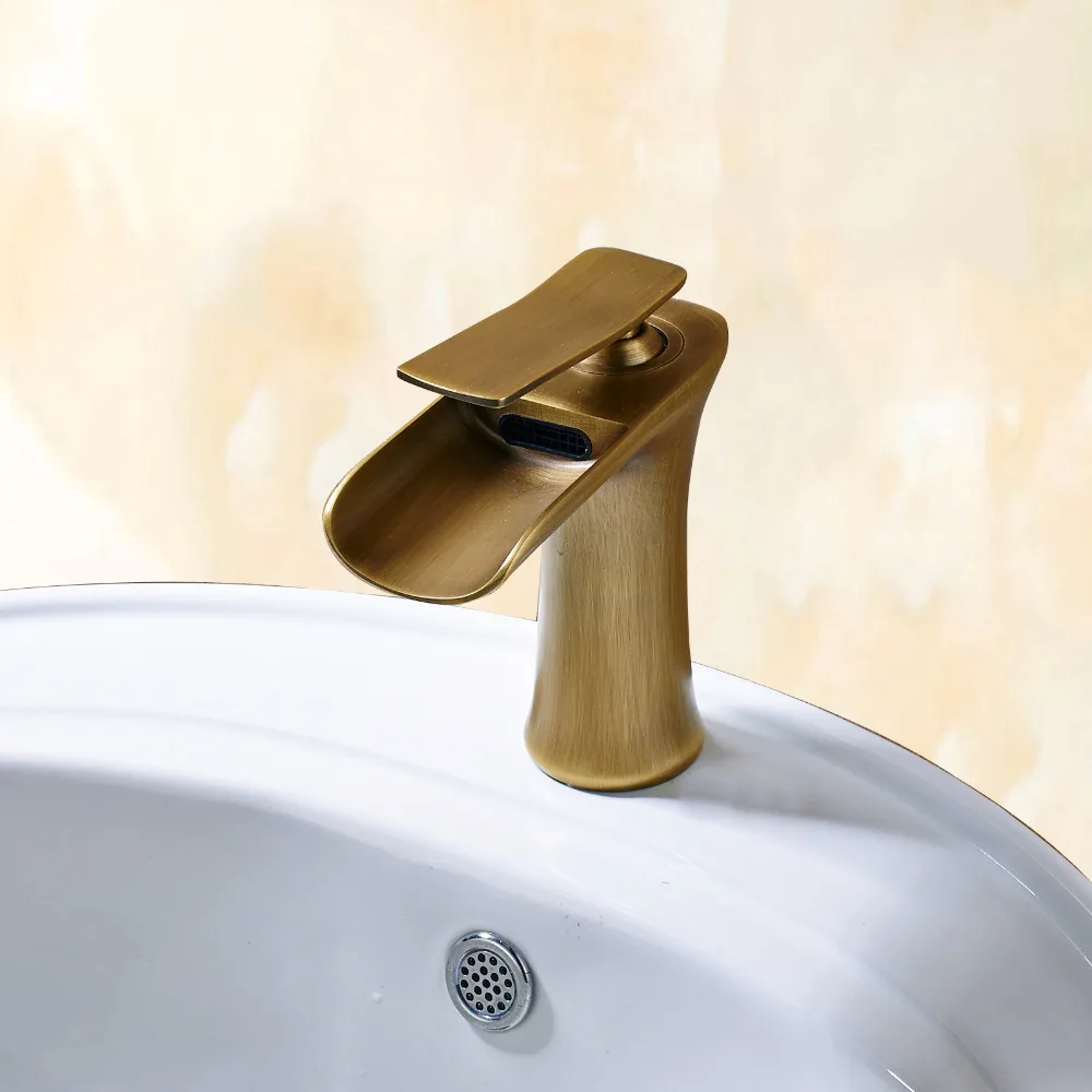 Uythner дуги широкий рот водопад бассейна кран с холодной и горячей воды античная