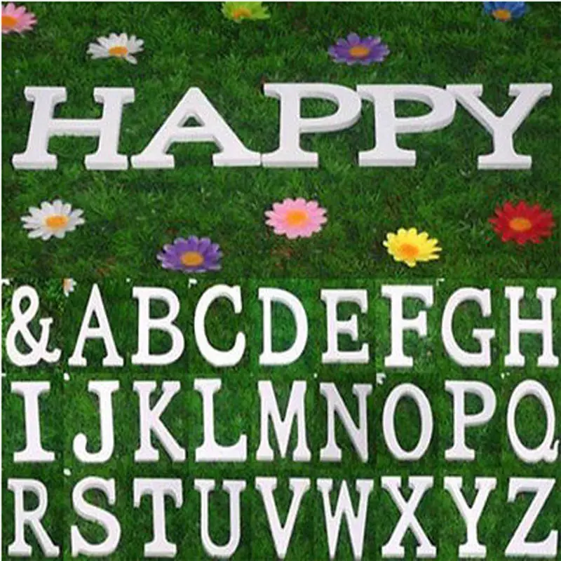 

Freestanding White Wooden Letters Alphabet "H" Wedding Party Decorations 8cm