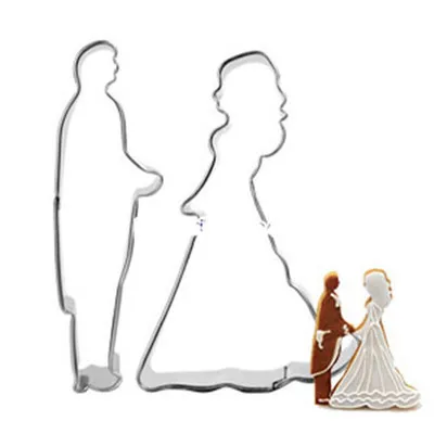 Модели из нержавеющей стали форма для печенья Принцесса невеста и жених вырезать