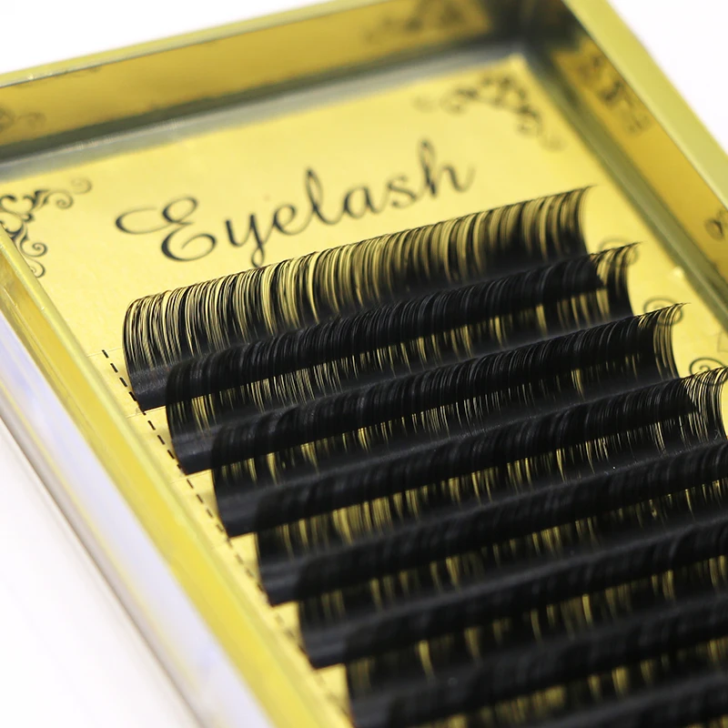 12 рядов искусственного норка Индивидуальные ресницы профессионалы мягкие