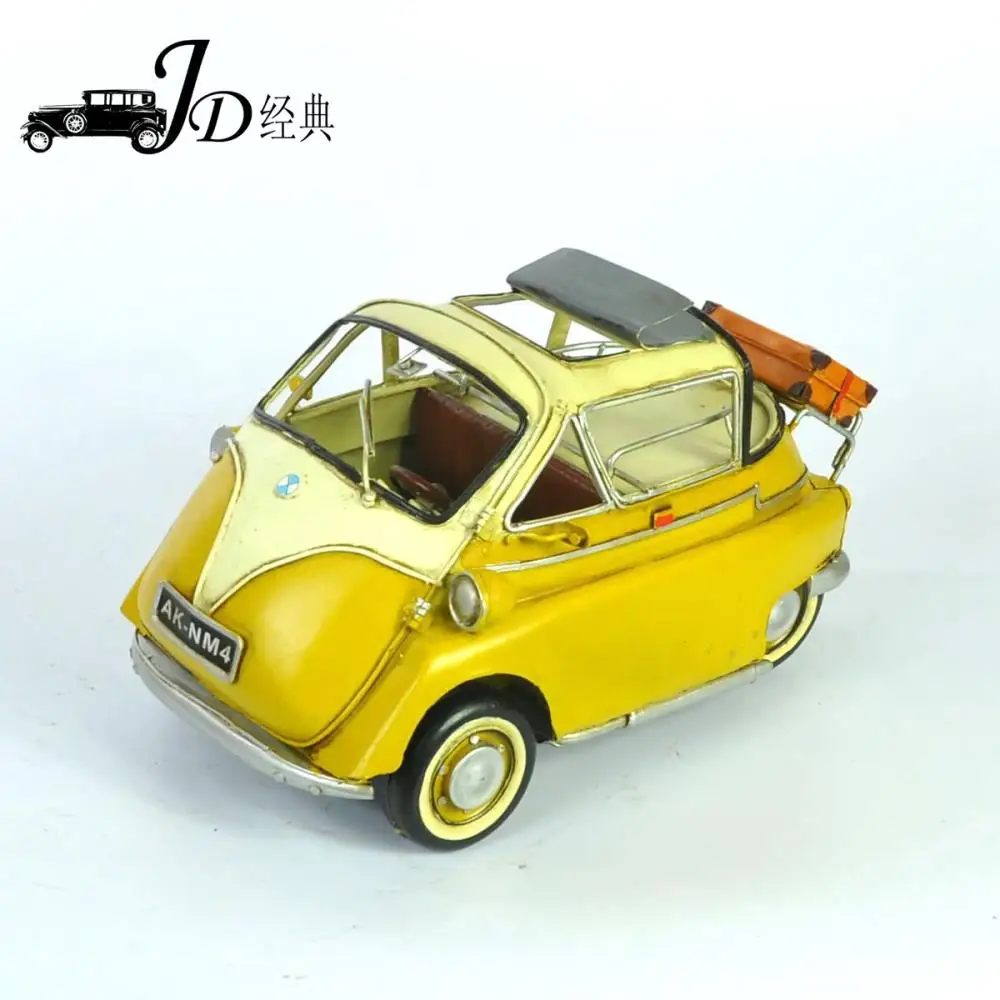 Hot 2014 Antique Car Sales Handmade Wedding Iron Model With Trailer Artesanato Manual Pub Home Decoration Metal Crafts Souvenirs |