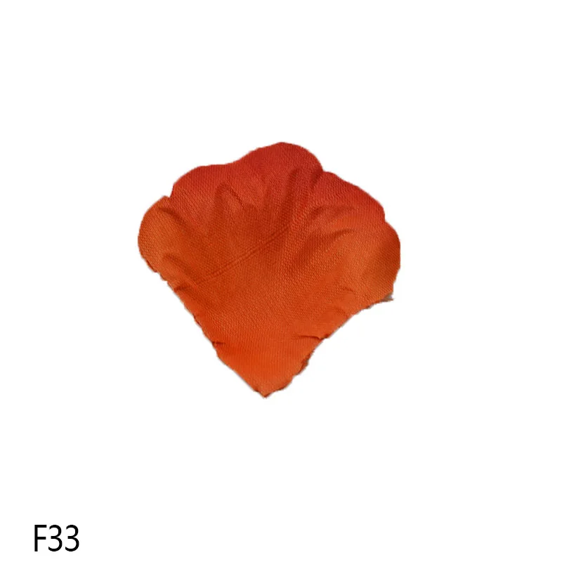 F33 1000 шт./лот, 5 см, сделай сам, искусственные цветы, лепестки, шелковые лепестки роз, листья, свадебные украшения, вечерние, Декор, праздничный стол, Декор - Цвет: F33