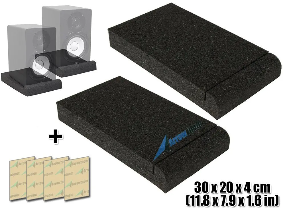 2 pcs pack Arrowzoom 11," x 7,9" x 1," звукопоглощающий акустический студийный монитор с динамиком изоляционной пены - Цвет: 2 pcs pack
