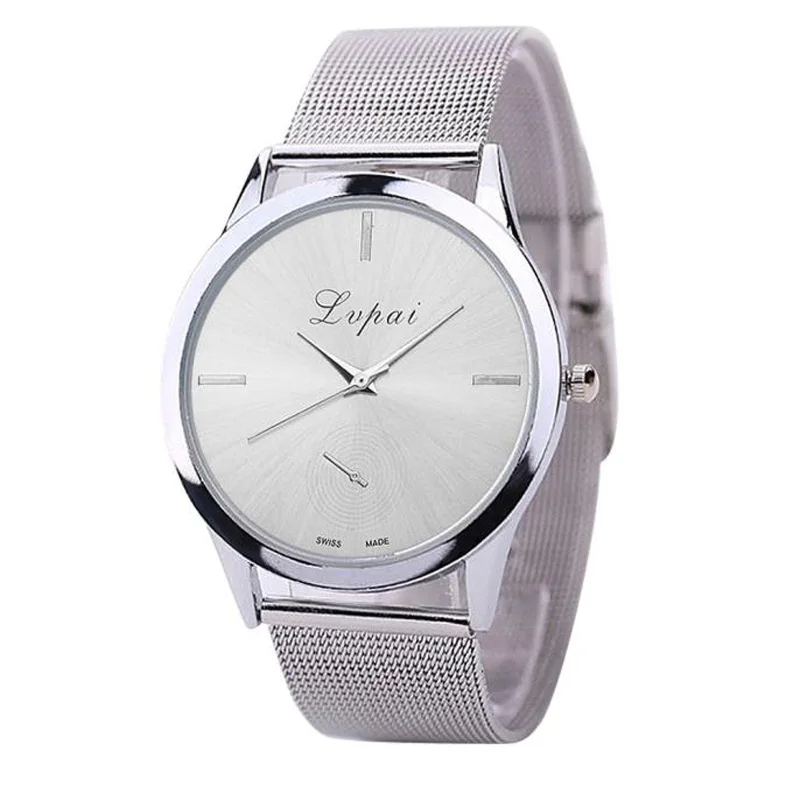 Silver Женские модные часы, роскошные Брендовые Часы Geneva QuartzWatch, женские сетчатые часы из нержавеющей стали, женские часы, женские часы - Цвет: Silver