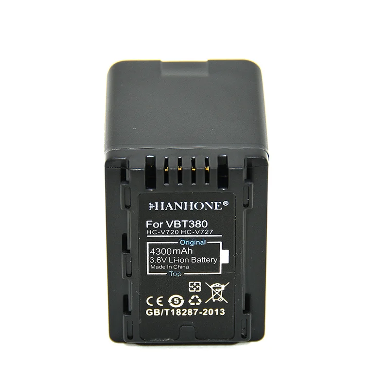4 шт 4300mAh VW VBT380 VBT190 батарея камеры для Panasonic HC V201 V110 V130 V160 V180 V250|Цифровые