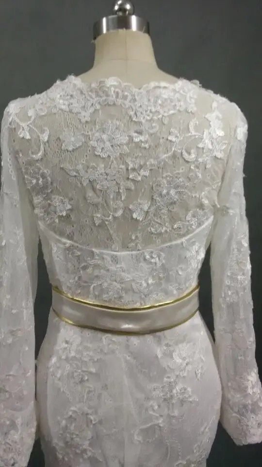 Реальные Фото Элегантный Geek Винтаж Русалка Свадебные Платья Scoop Декольте До Пола