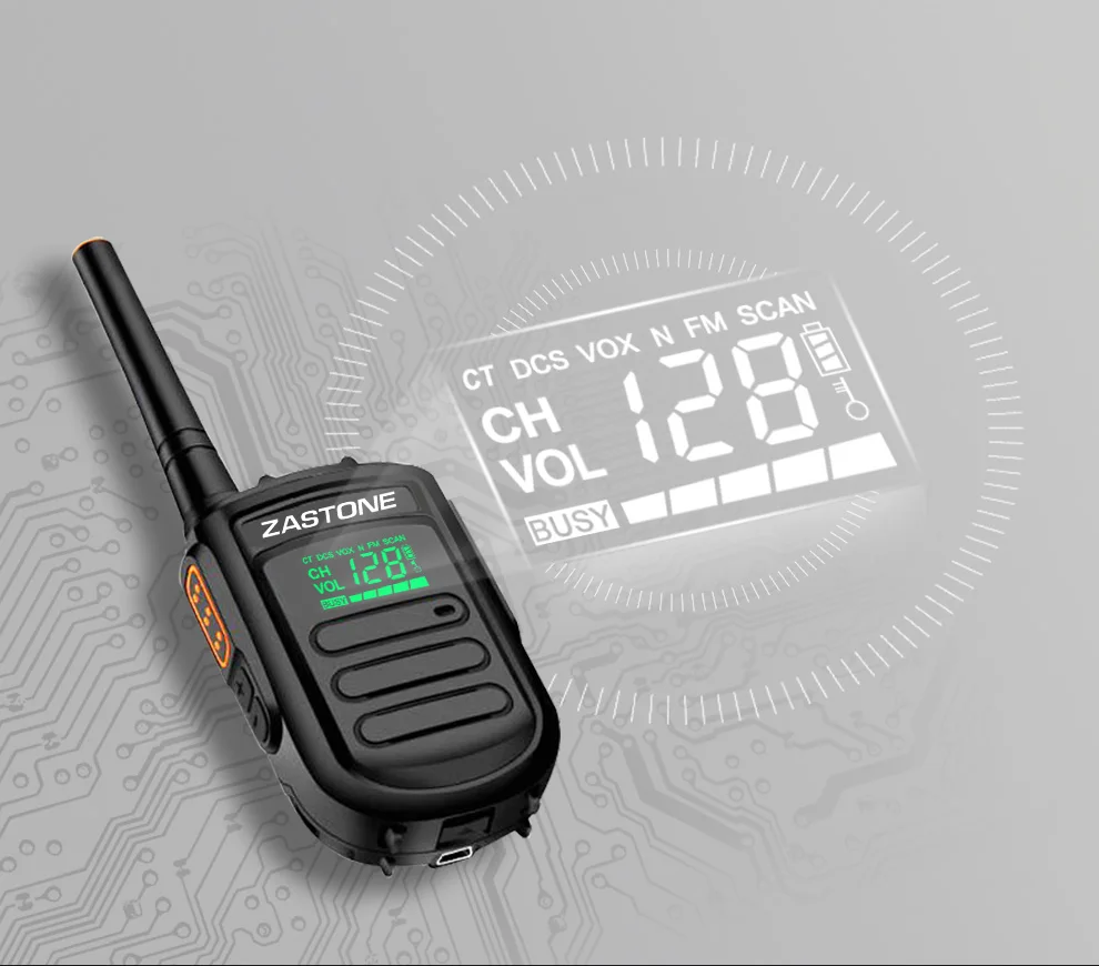 2 шт) Zastone mini9 128 каналов uhf мини тела walkie talkie двухстороннее радио 5 Вт 400-470 МГц портативный Радиоприемник