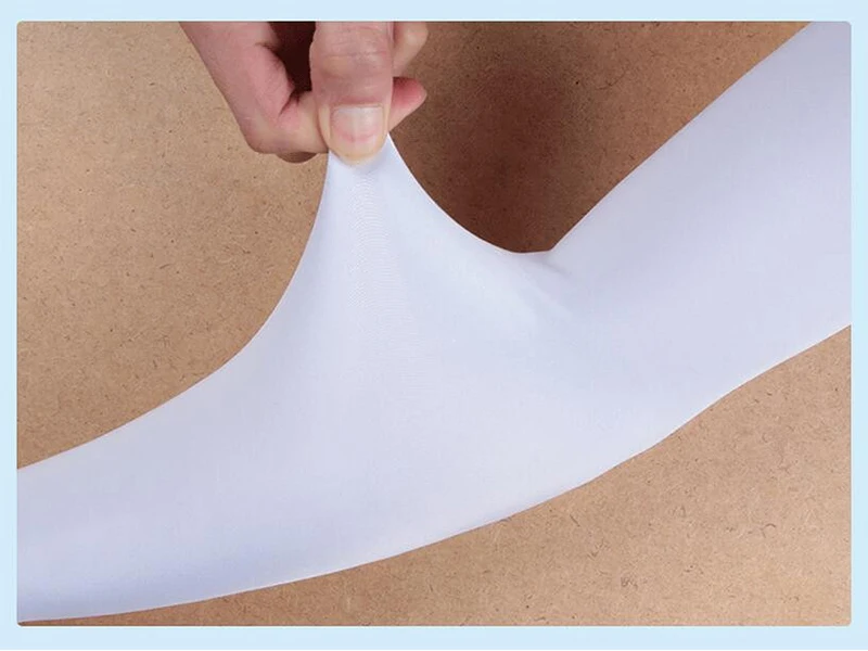 

MIMRAPRO Sports Safety Arm Warmers Breathable Cycling Arm Sleeve White Anti-sweat Sunscreen Cuff Mountain Bicycle Arm Cuff 04-1