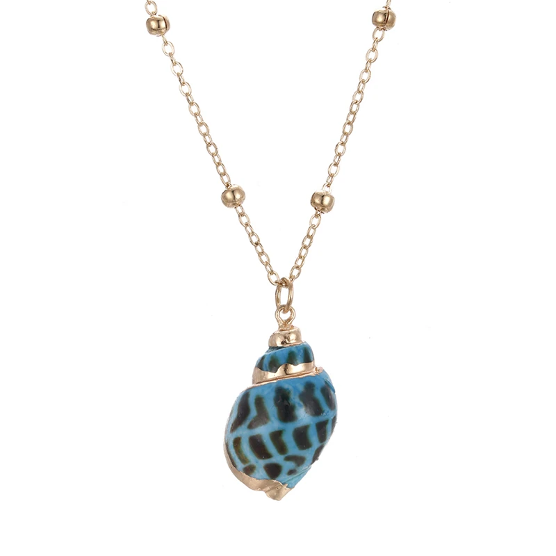 Богемные ювелирные изделия, подвеска из морской раковины, ожерелье, простая оболочка для женщин, девушек, геометрическое очаровательное колье, ожерелье, Гавайские вечерние ювелирные изделия