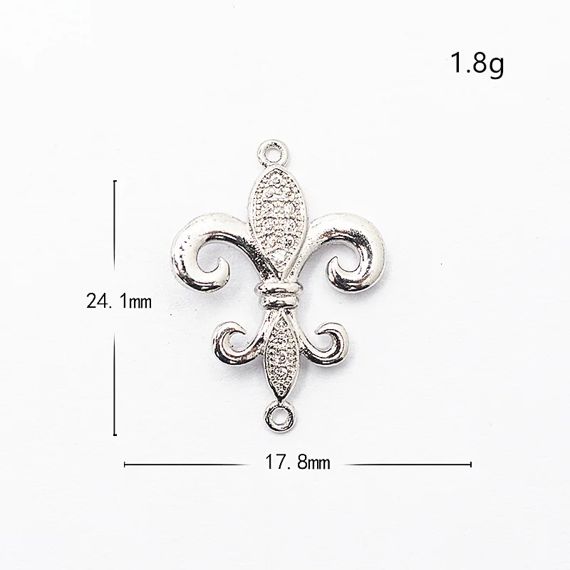 ZSS055 Complete animal charms bracelet jewelry connector accessories for diy bracelet making copper zircon micro pave cz wholesale - Цвет: ZSS055