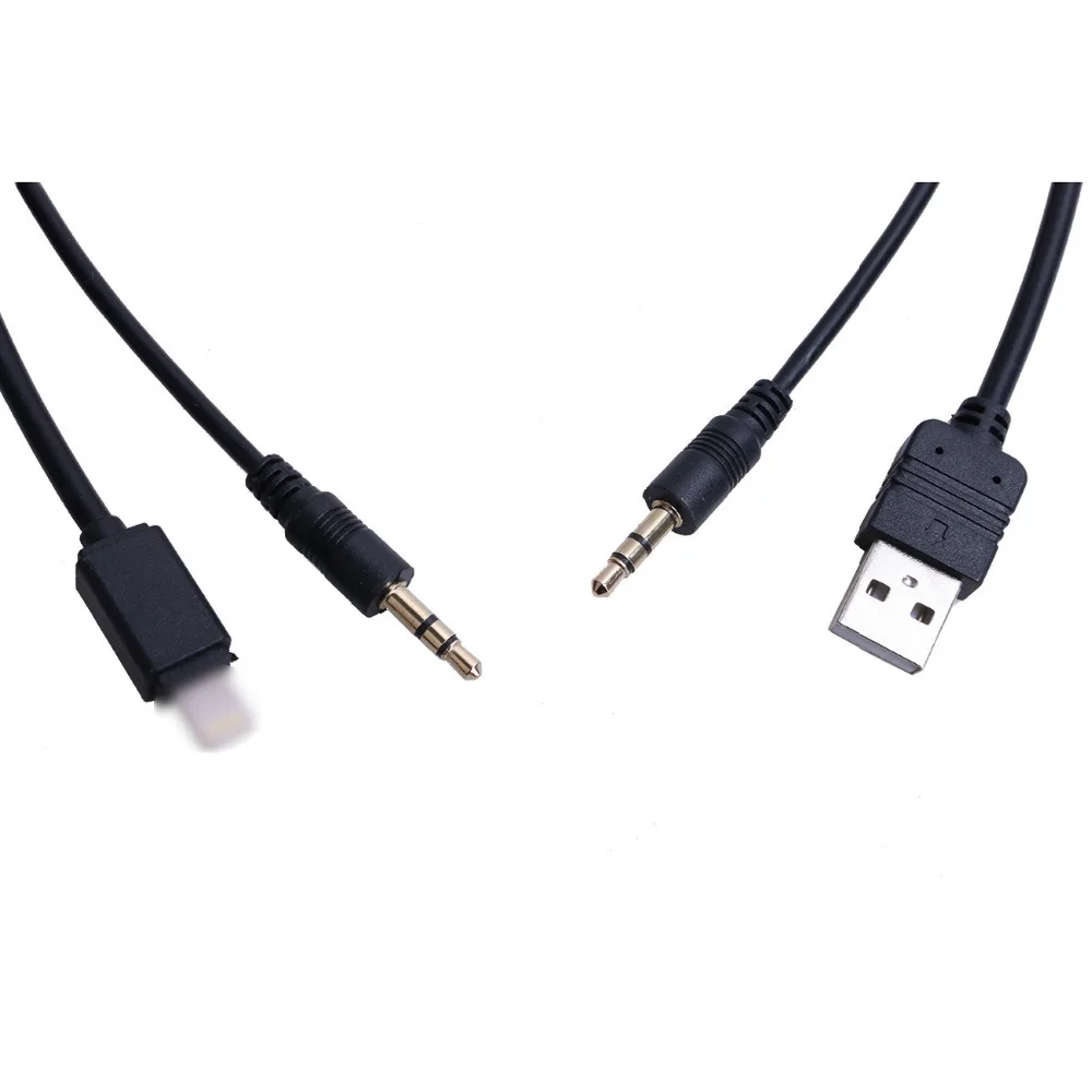 Высокое качество автомобильный аудио USB AUX адаптер Интерфейс Y КАБЕЛЬ струна для